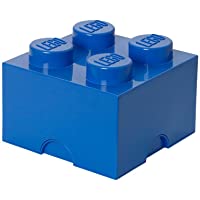 Los mejores  - Plast Team 4003 - Caja en forma de bloque de lego 4- color azul [importado de Alemania]